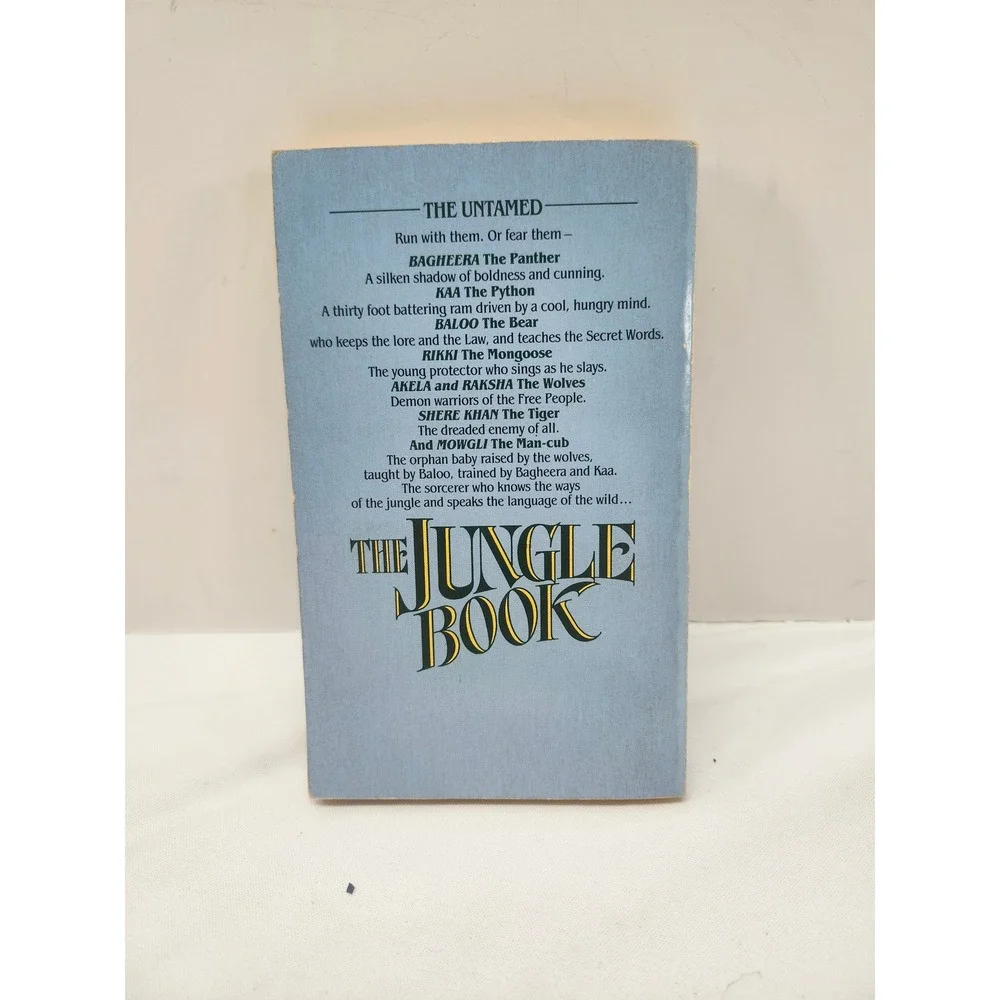 The Jungle Book Rudyard Kipling Vintage 1992 First Tor Edition Paperback Book